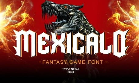 Mexicalo - Game Font