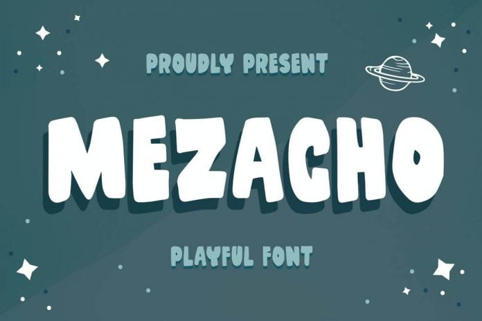 Mezacho - A Bold Playful Handmade Font