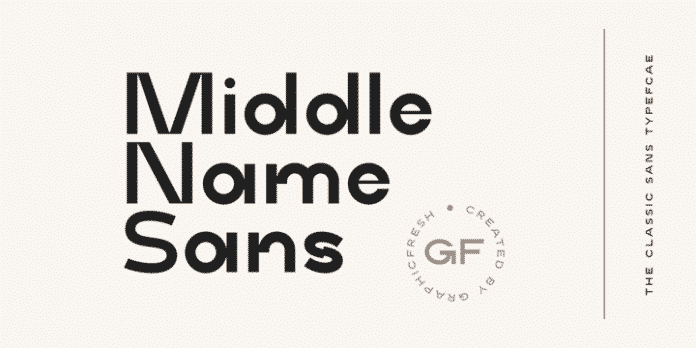 Middle Name Font