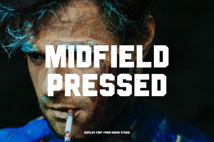 Midfield Pressed Font
