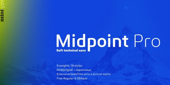 Midpoint Pro by Mint Type Font