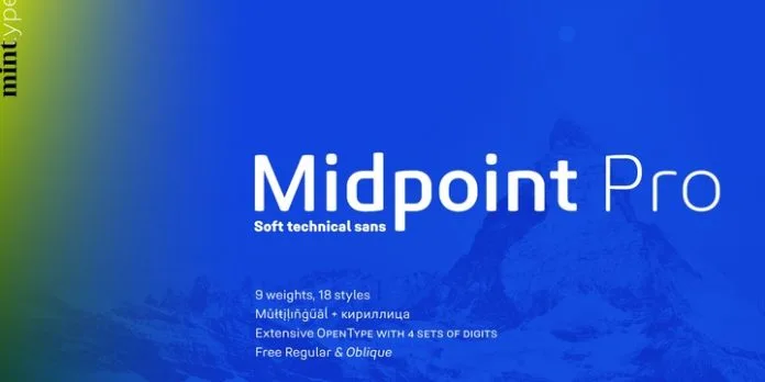 Midpoint Pro by Mint Type Font
