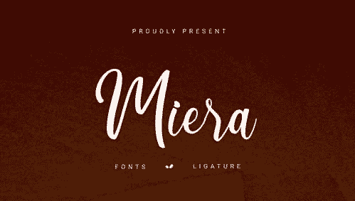 Miera - Joyful Script Font