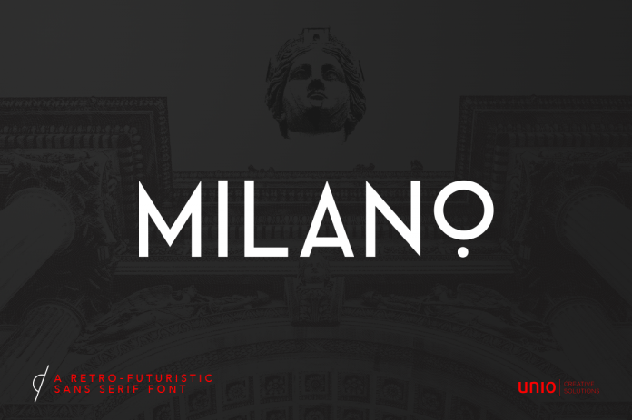 Milano Retro Futuristic Sans Font