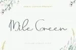 Mile Green Font