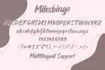 Milesbingo Font