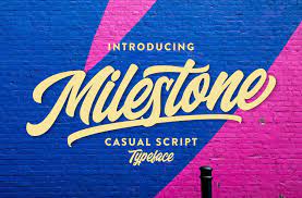 Milestone - Casual Script font