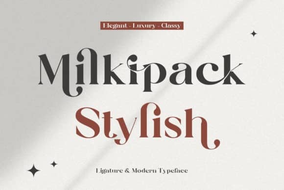 Milkipack Stylish Font