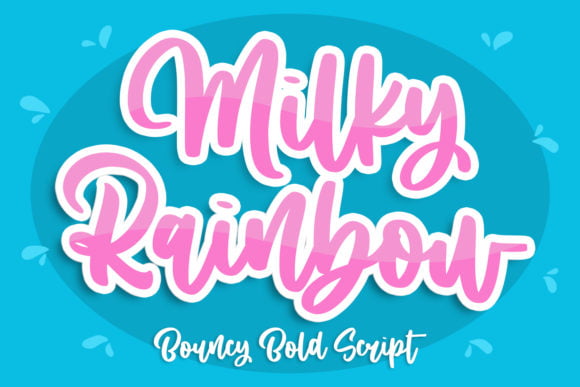 Milky Rainbow Font