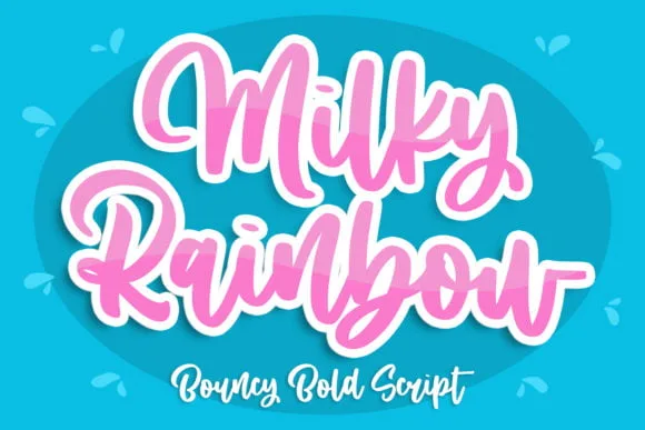 Milky Rainbow Font