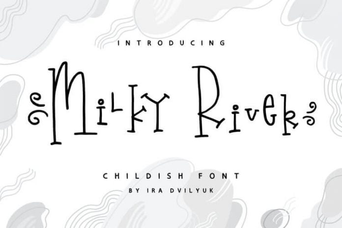 Milky Rive Font