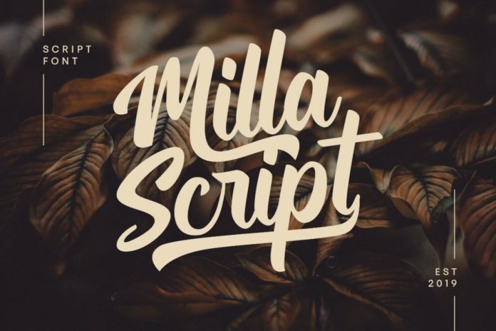 Milla - Script Font
