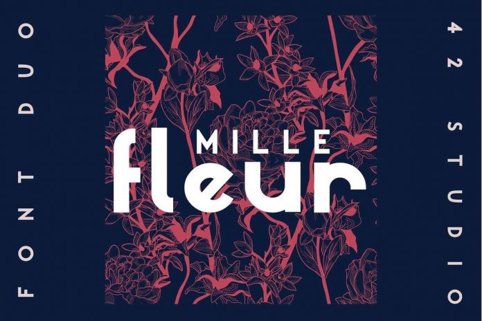 Mille Fleur Sans Serif Font Duo