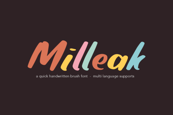 Milleak Regular Font