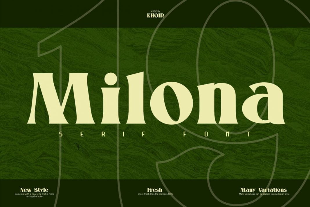 Milona font
