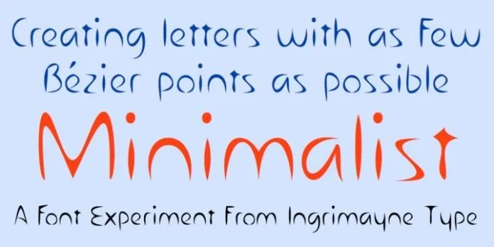 Minimalist Font