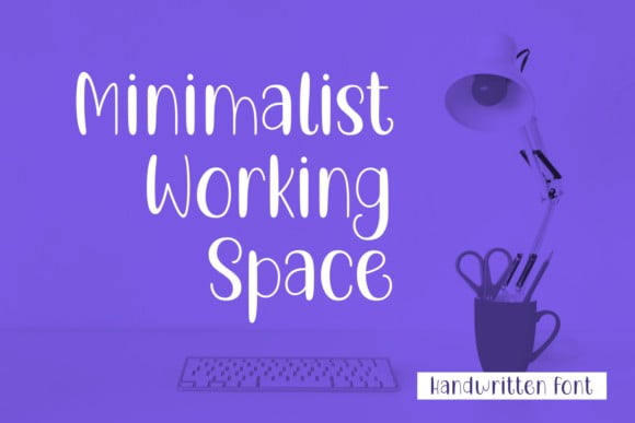 Minimalist Working Space Font