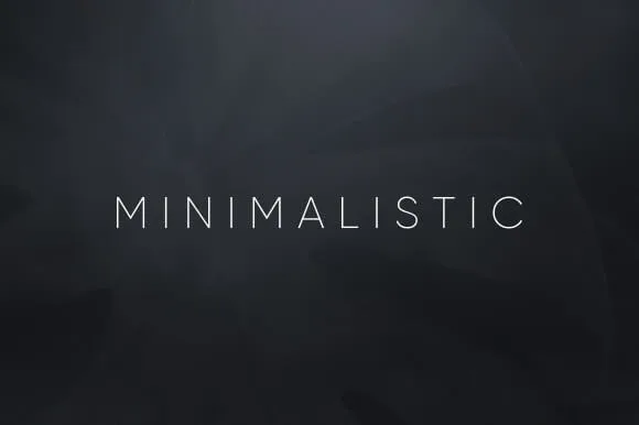 Minimalistic Font