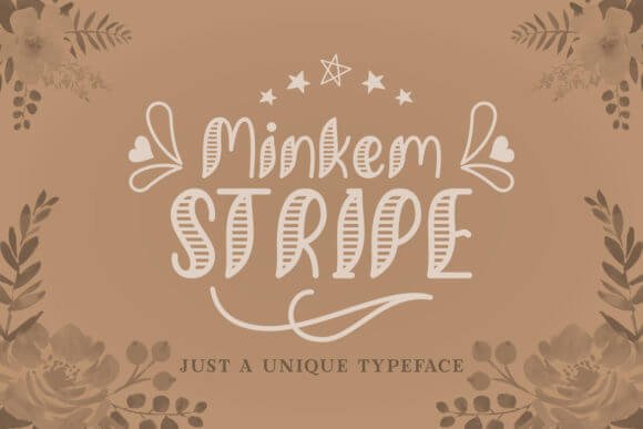 Minkem Stripe Font