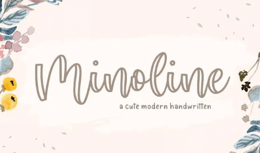 Minoline YH - Modern Script Font