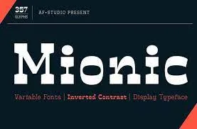 Mionic - Variable Fonts