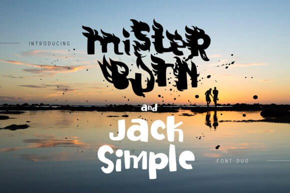 Mister Burn and Jack Simple Font