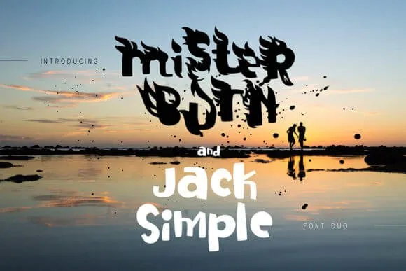 Mister Burn and Jack Simple Font