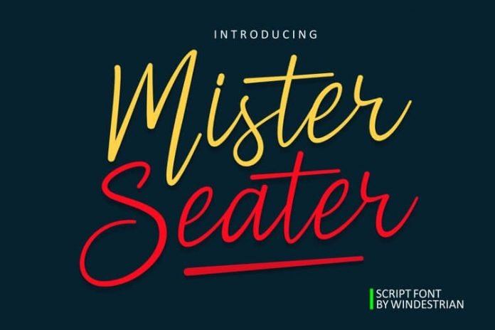 Mister Seater Script Font