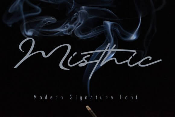 Misthic - Modern Signature Script Font