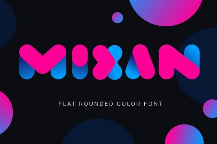 Mixan | bold color font
