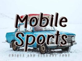 Mobile Sports Font