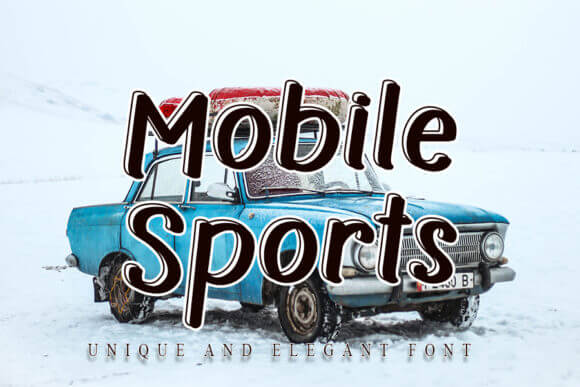 Mobile Sports Font