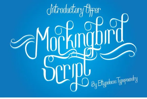 Mockingbird Script Font