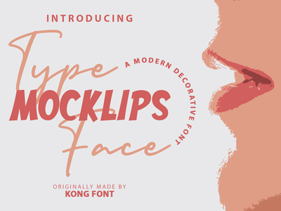 Mocklips - A Modern Decorative Font