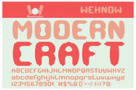 Modern Craft Font