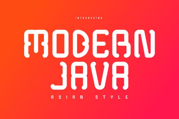 Modern Java Font