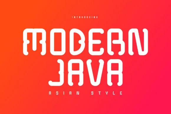 Modern Java Font