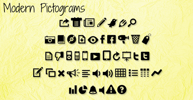 Modern Pictograms Font