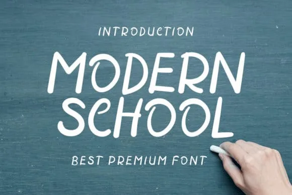 Modern School Font