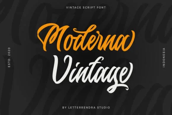 Moderna Vintage Font