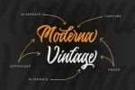 Moderna Vintage Font