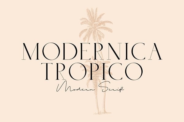 Modernica Tropico - Caps Serif Font