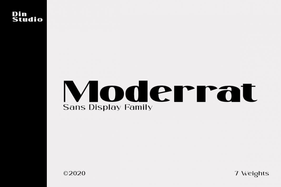 Moderrat - Modern Sans Display 7 Font