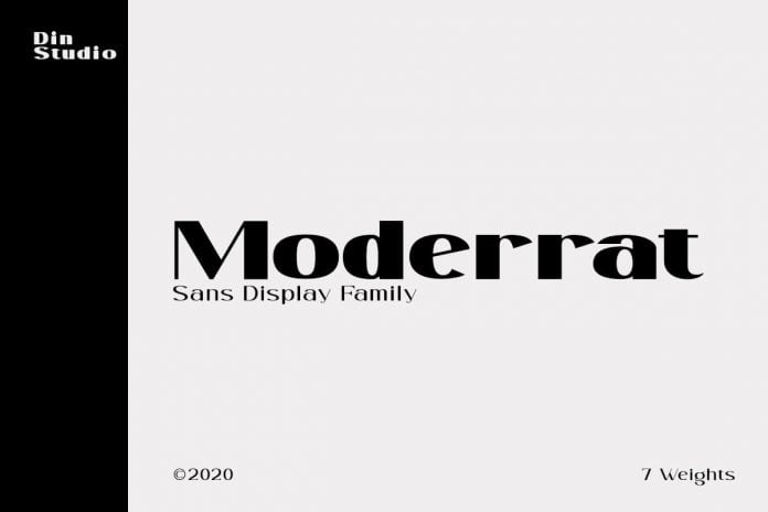 Moderrat - Modern Sans Display 7 Font