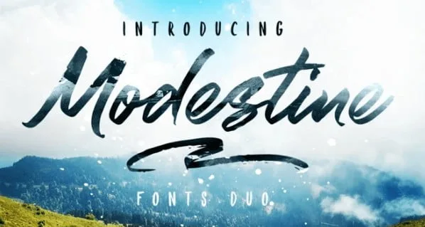 Modestine Script Font