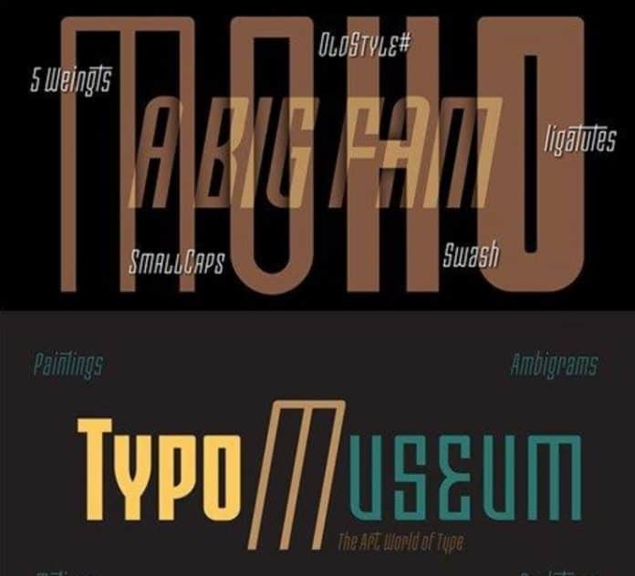 Moho condensed family Font