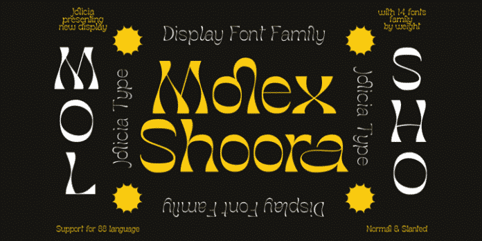 Molex Shoora Family 14 Styles Font