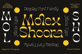 Molex Shoora - Reverse Contrast font