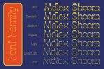 Molex Shoora - Reverse Contrast font