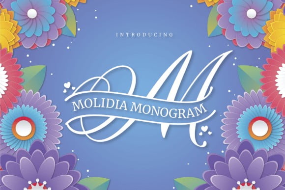 Molidia Monogram Font